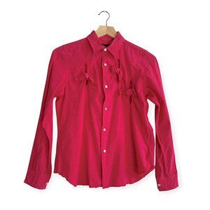 COMME des GARCONS‎ Cut Off Knot Design Long Sleeve Shirt, Size S